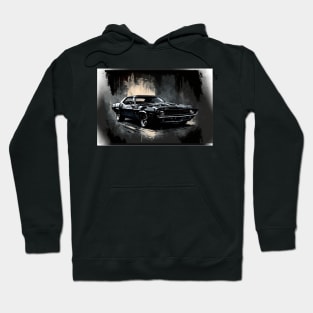 Revved Up: Black Muscle Car 1 of 4 Hoodie